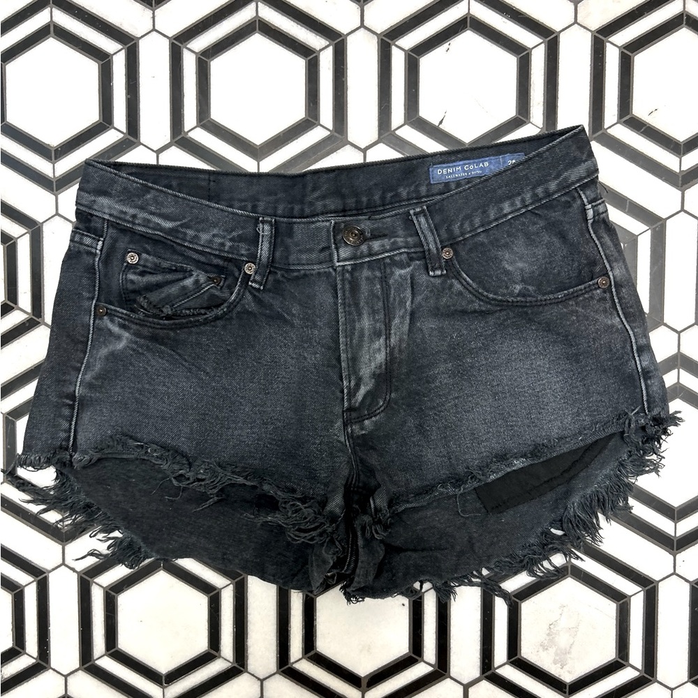 Denim Colab black denim short